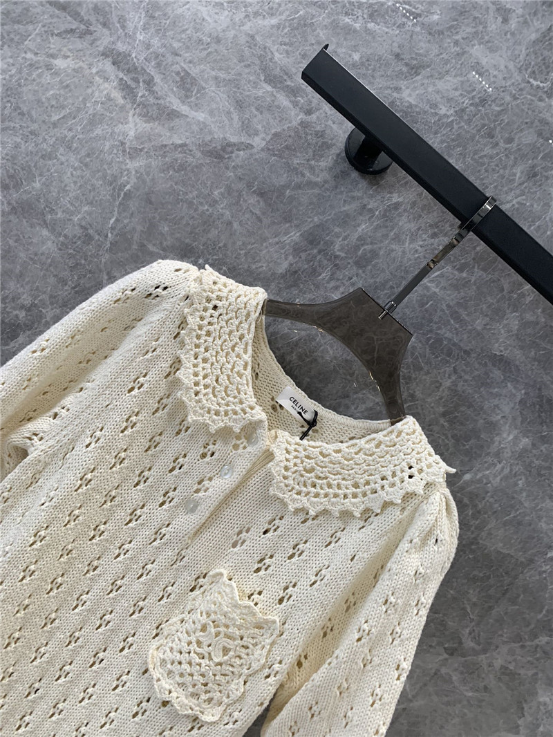 Ce1i*e doll collar hollow knit dress replica d&g clothing