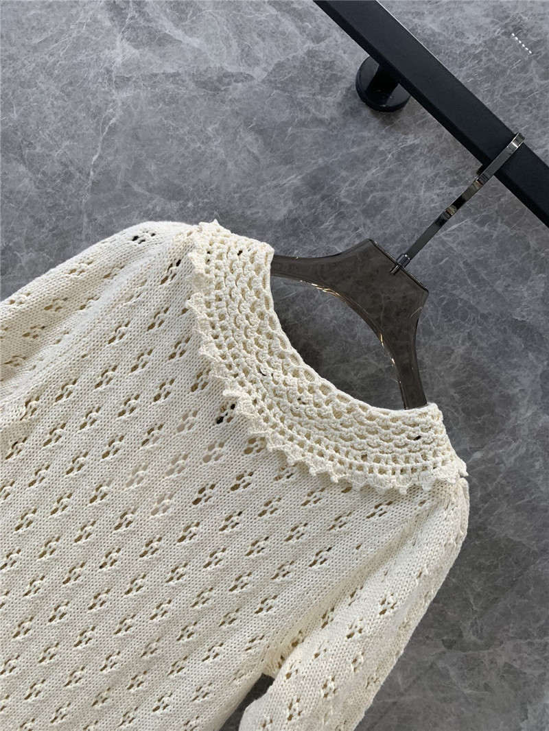 Ce1i*e doll collar hollow knit dress replica d&g clothing