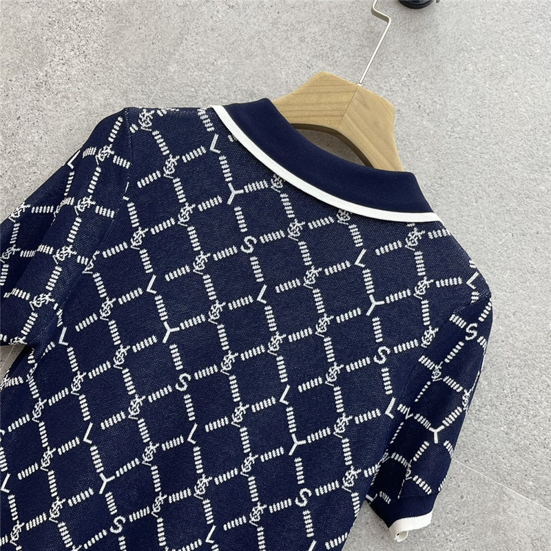 Y51 polo collar knit short sleeves replica clothing