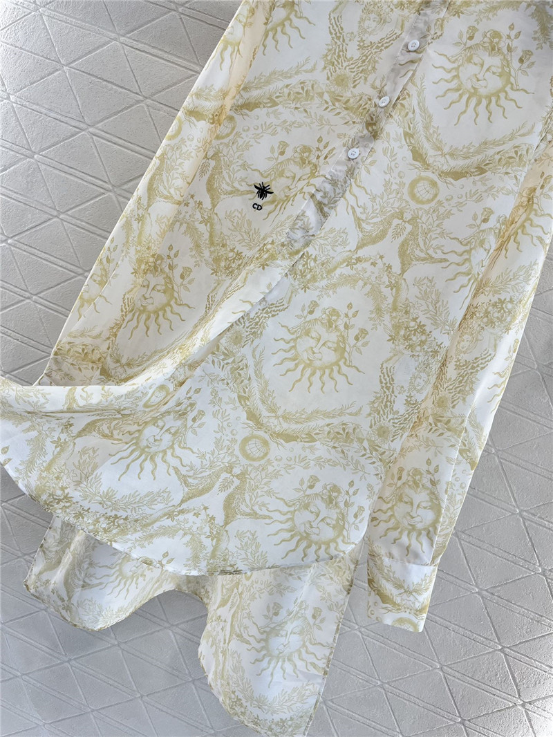 D10r cotton and linen animal shirt replica designer clothes