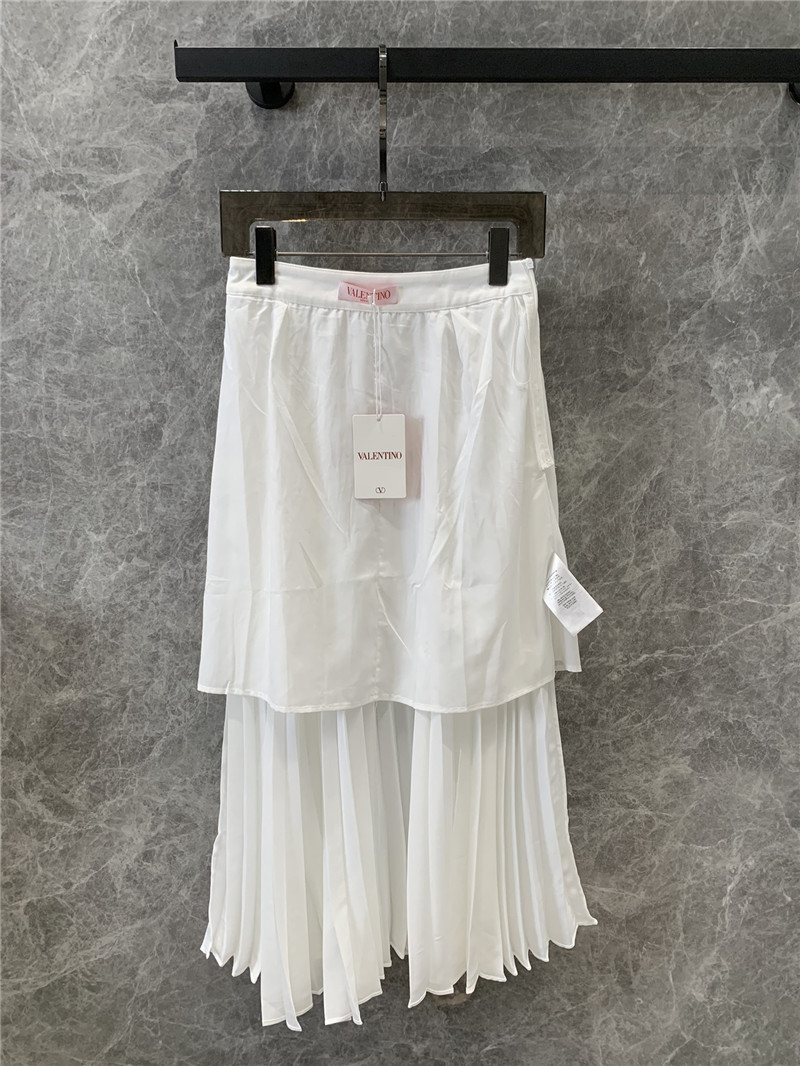 Va1e*ntin0 rhinestone pleated skirt cheap replica designer clothes
