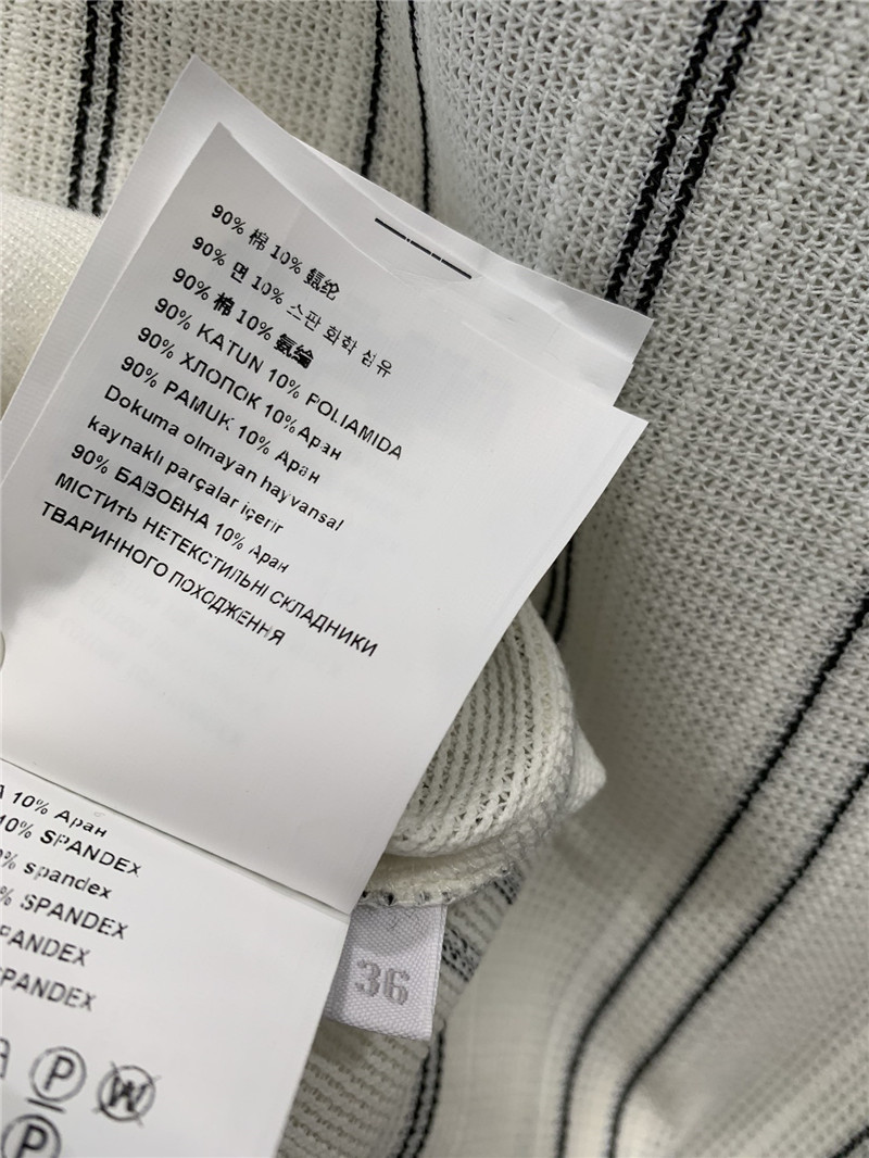 M1um1u vertical striped short-sleeved top replica designer clothes