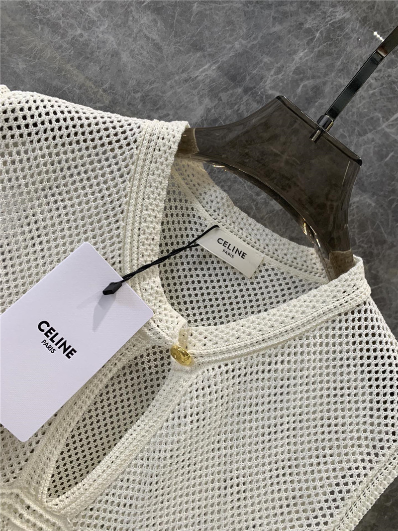 Ce1i*e arc de triomphe hollow knit vest replica clothing sites