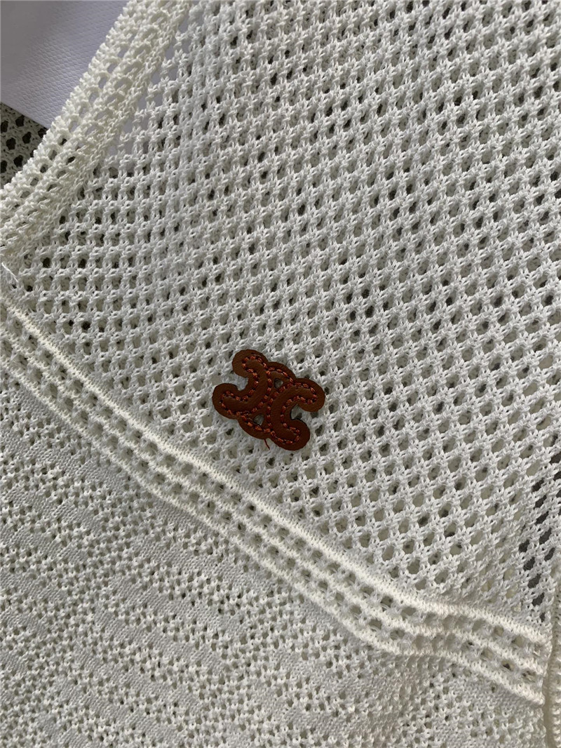 Ce1i*e arc de triomphe hollow knit vest replica clothing sites