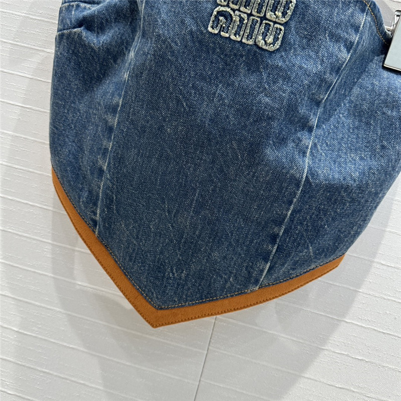 M1um1u denim tube top small vest replicas clothes