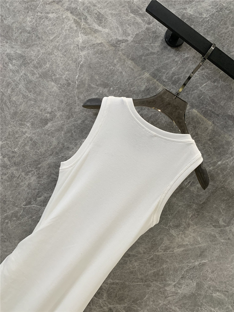 L0ew* pleated waist long vest dress replica clothes