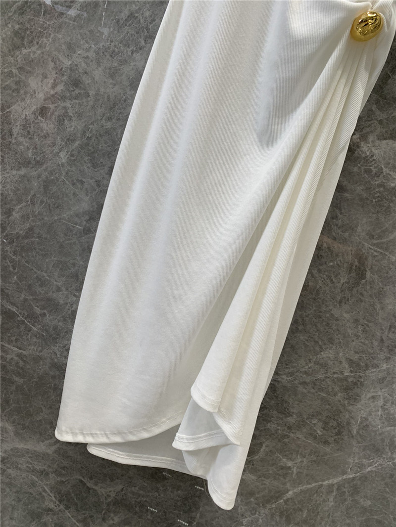 L0ew* pleated waist long vest dress replica clothes