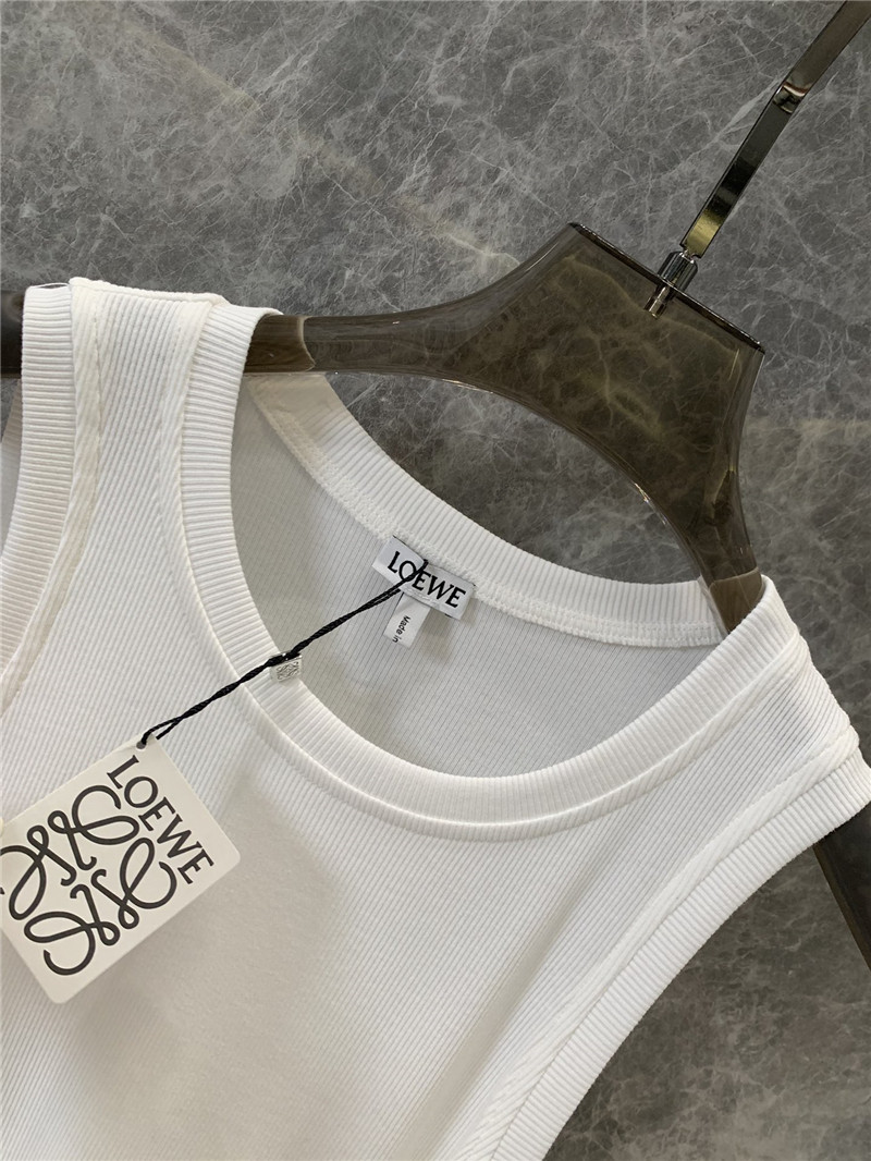 L0ew* pleated waist long vest dress replica clothes