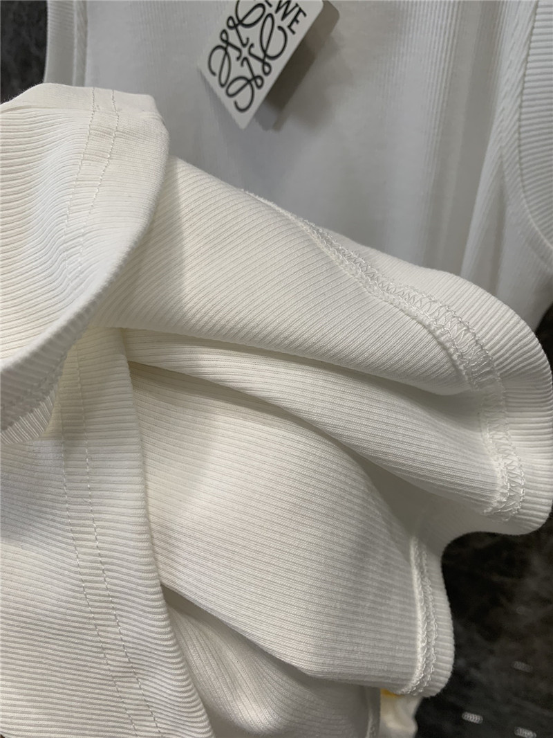 L0ew* pleated waist long vest dress replica clothes