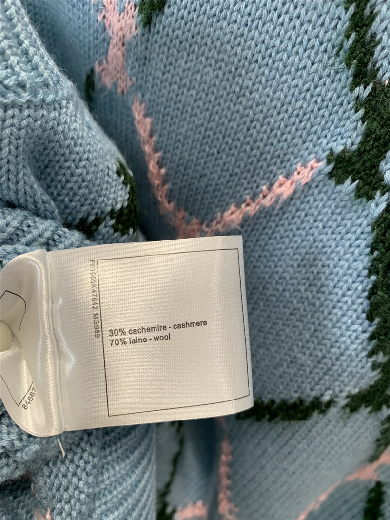 Ch**el knitted v-neck vest replica designer clothes