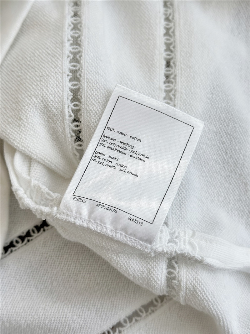 Ch**el lace striped top replica d&g clothing