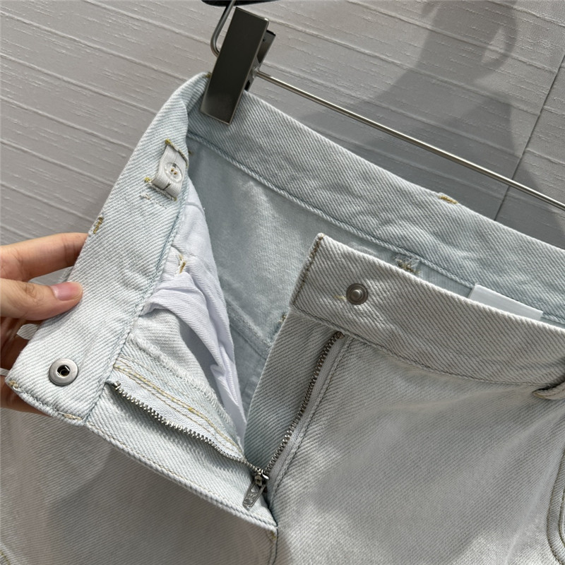 D10r washed light blue denim skirt replica d&g clothing