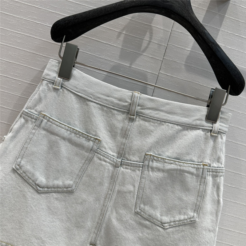 D10r washed light blue denim skirt replica d&g clothing