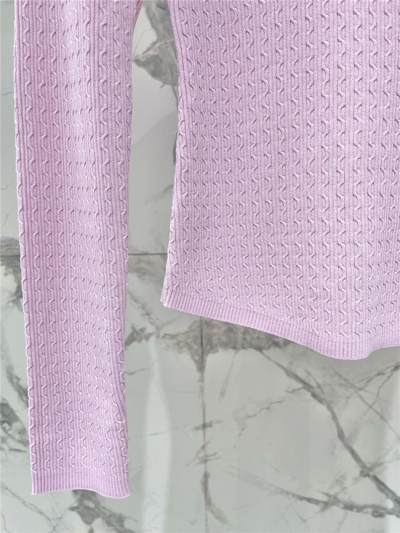 M1um1u slim knitted long-sleeved replica clothes