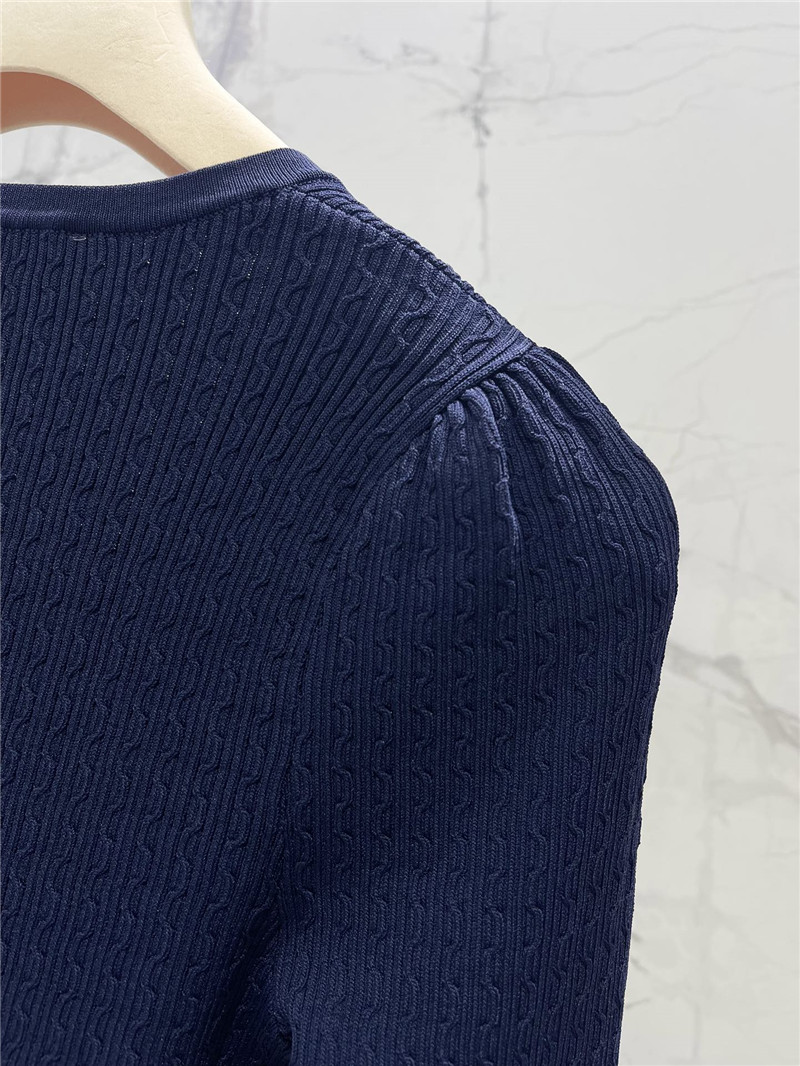 M1um1u slim knitted long-sleeved replica clothes