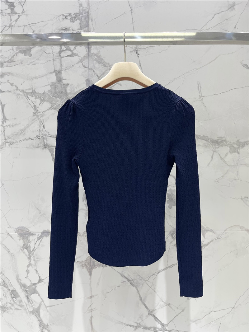 M1um1u slim knitted long-sleeved replica clothes