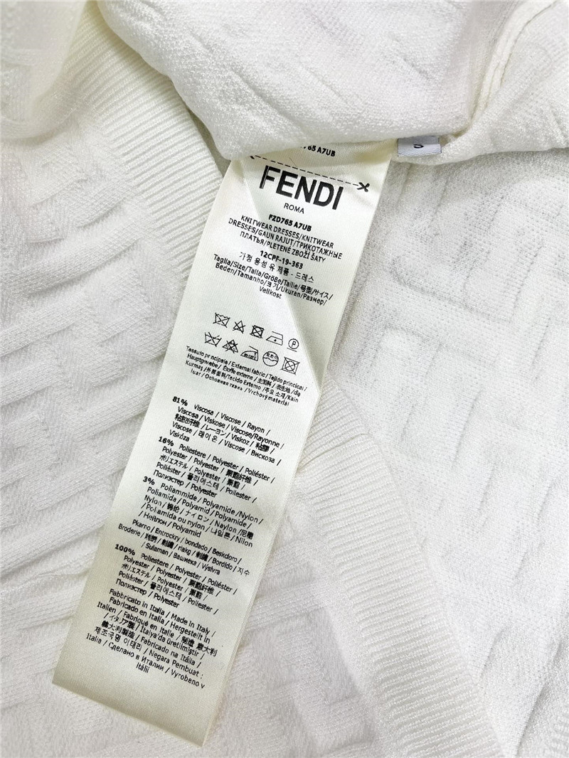 F**di double f letter knitted vest replica d&g clothing