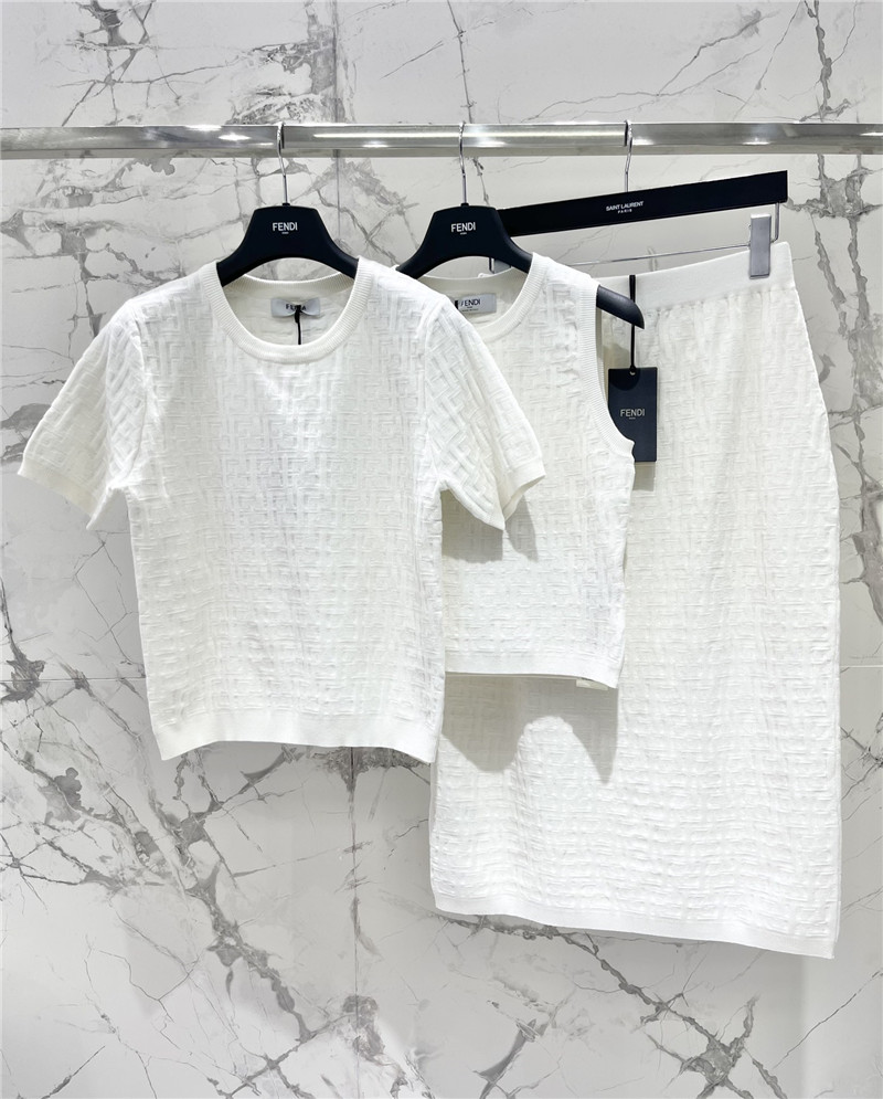 F**di jacquard high waist hip skirt replica designer clothes