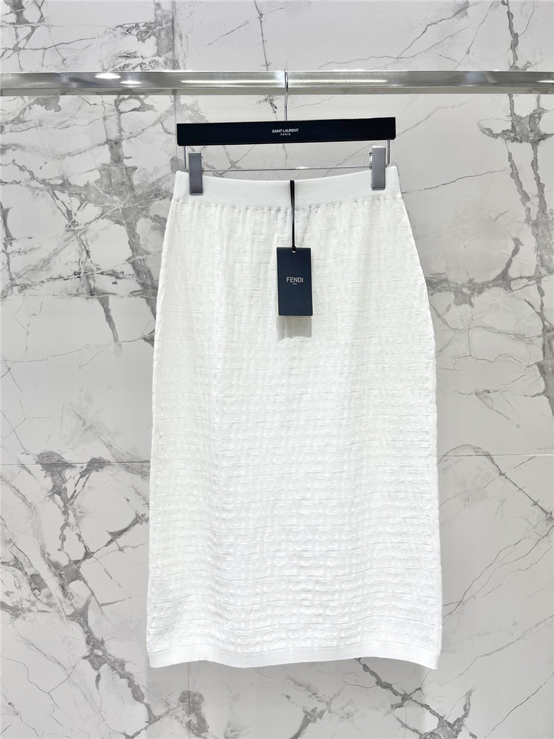 F**di jacquard high waist hip skirt replica designer clothes