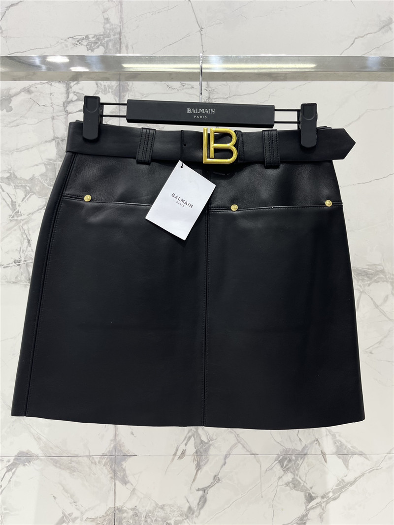 Balmain belted mini skirt replica d&g clothing