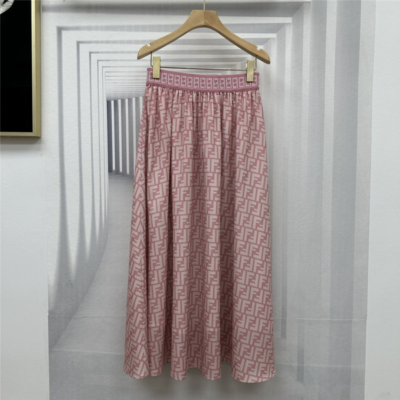 F**di pink high waist skirt replicas clothes