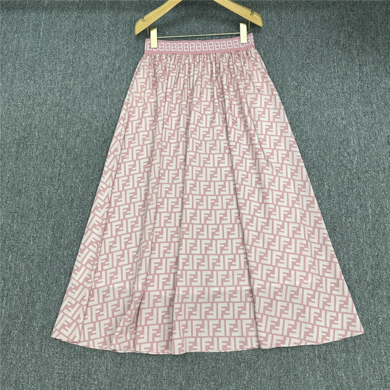 F**di pink high waist skirt replicas clothes
