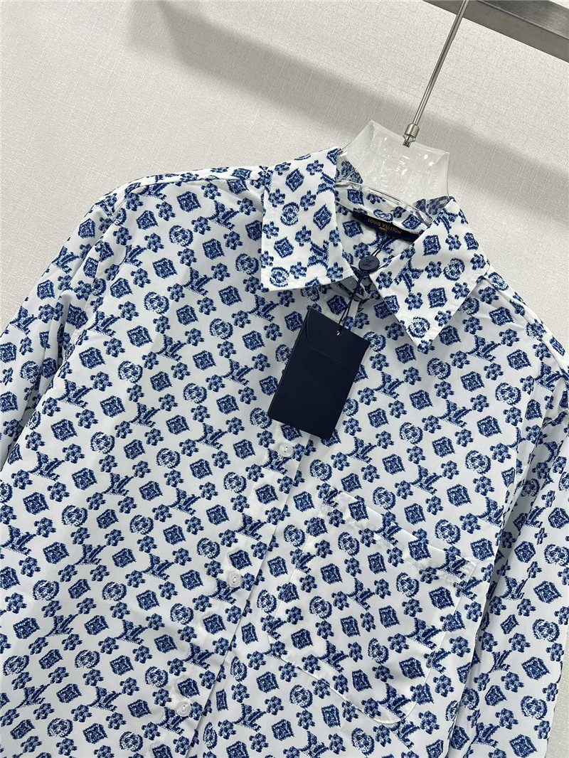 l0vis Vvtt0n lv classic printed shirt replica clothes