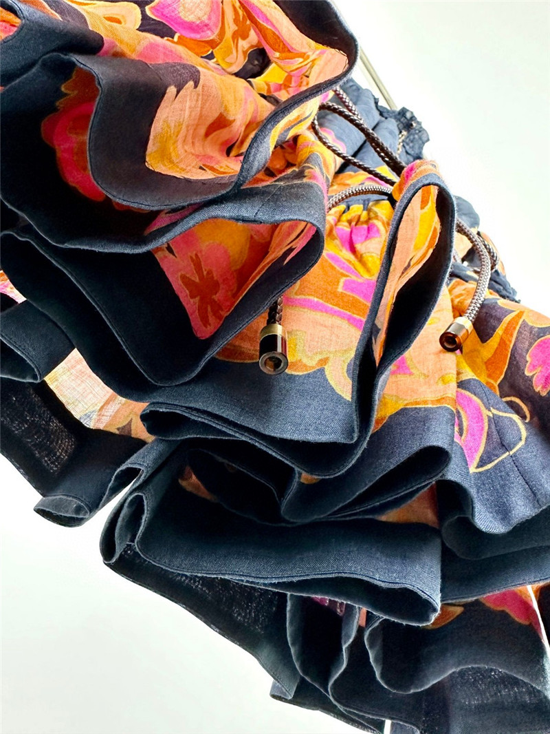 zimm high collar lantern sleeve mini dress replicas clothes