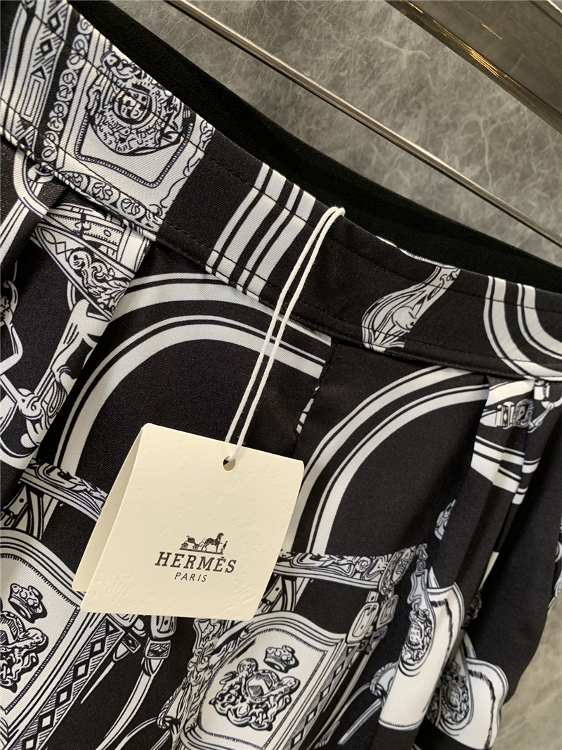 H**me5 loose print wide-leg pants replica d&g clothing