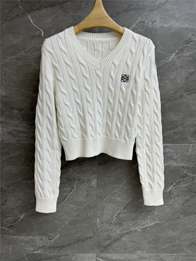 L0ew* cable knit sweater replica d&g clothing