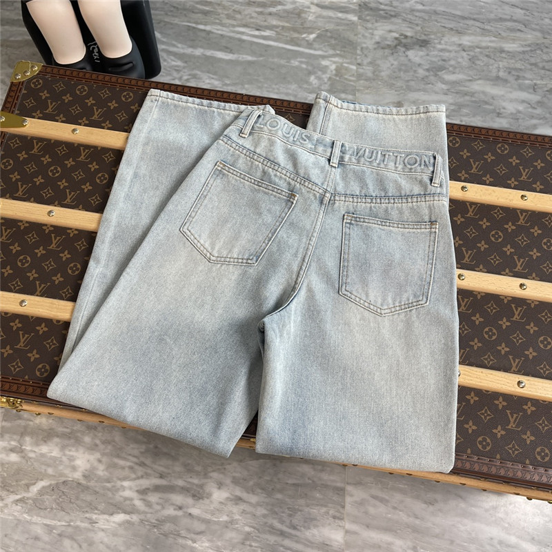 l0vis Vvtt0n lv embossed pocket jeans replica clothes