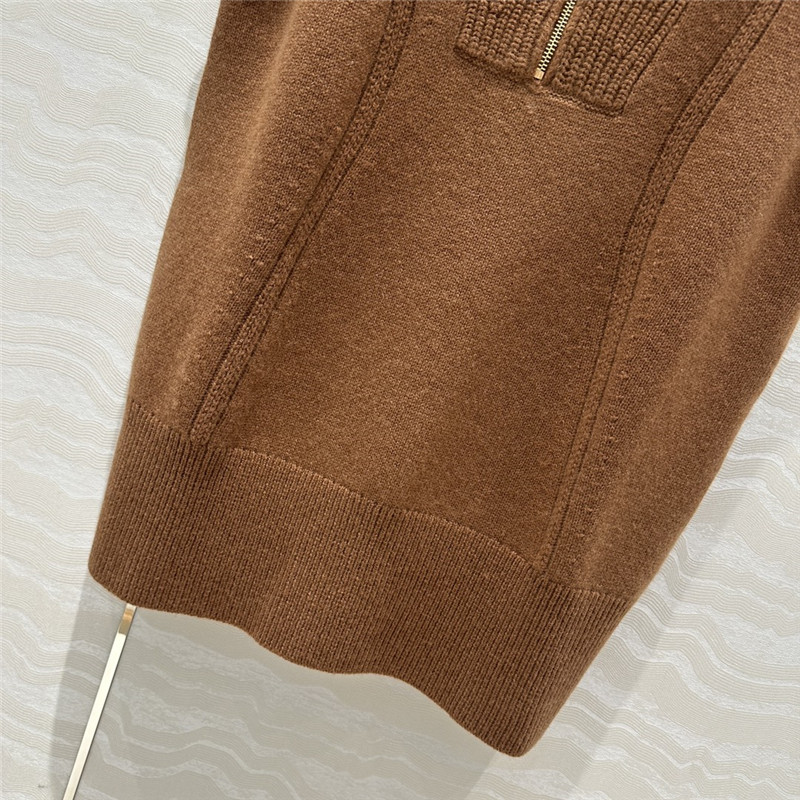 Ch**el lapel zipper vest replica designer clothes