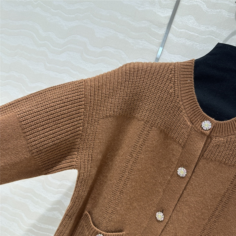 Ch**el cashmere cardigan coat replica clothes