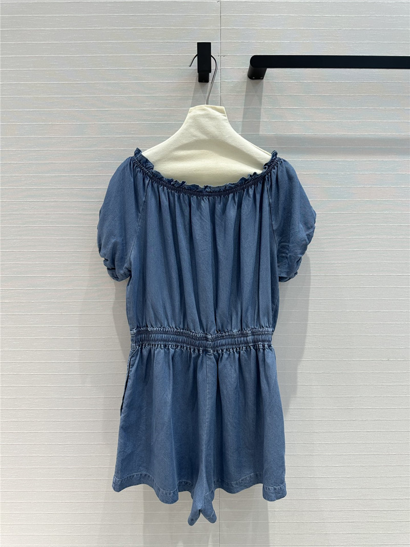 Ce1i*e holiday style puff sleeve jumpsuit replica clothes