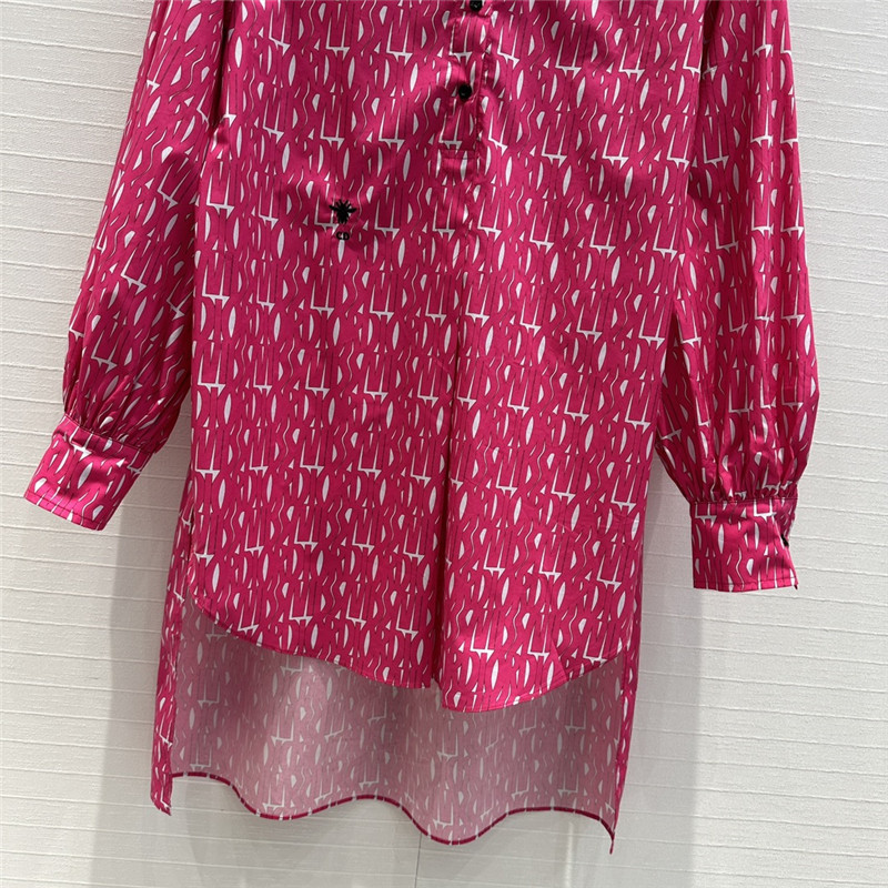 D10r dopamine letter graffiti print long sleeve shirt replica clothes