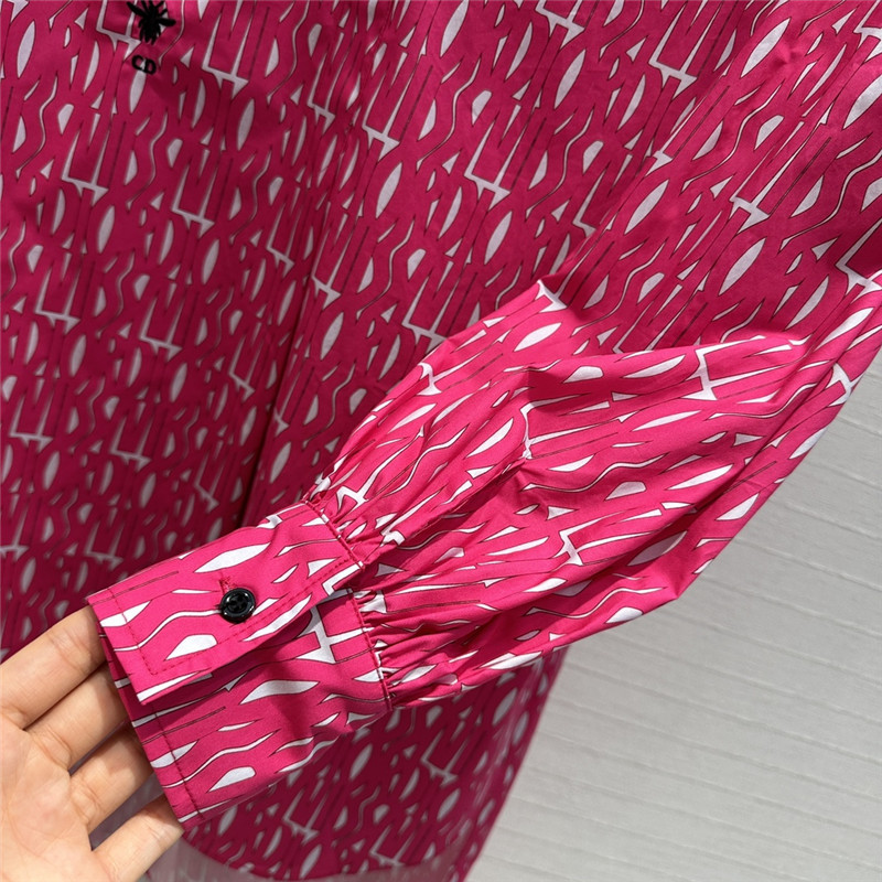 D10r dopamine letter graffiti print long sleeve shirt replica clothes