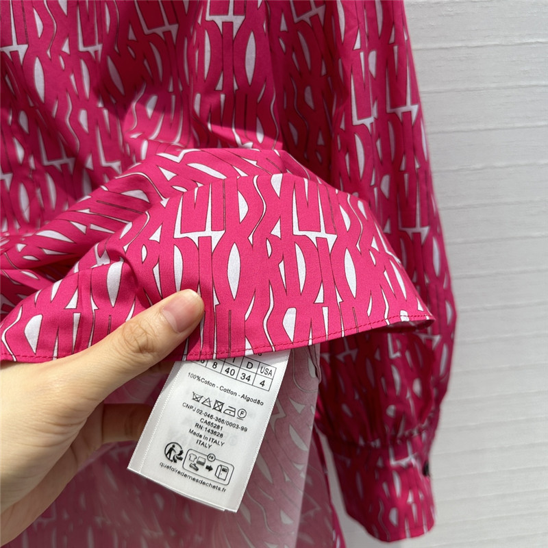 D10r dopamine letter graffiti print long sleeve shirt replica clothes