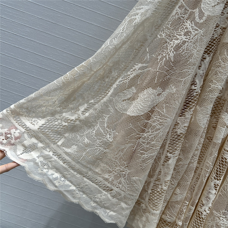 D10r hollow embroidered lace long skirt replica d&g clothing