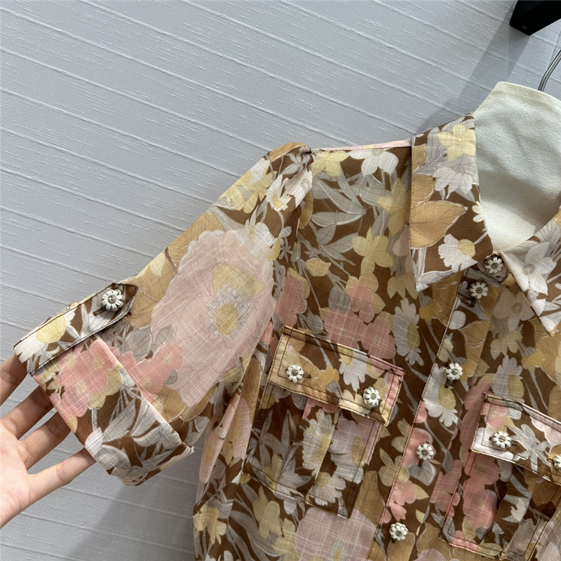 zimm cuffed short sleeves collar dress replica clothing sites