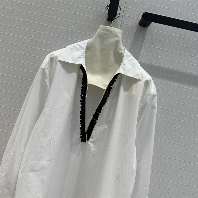 Va1e*ntin0 beaded v-neck shirt replicas clothes