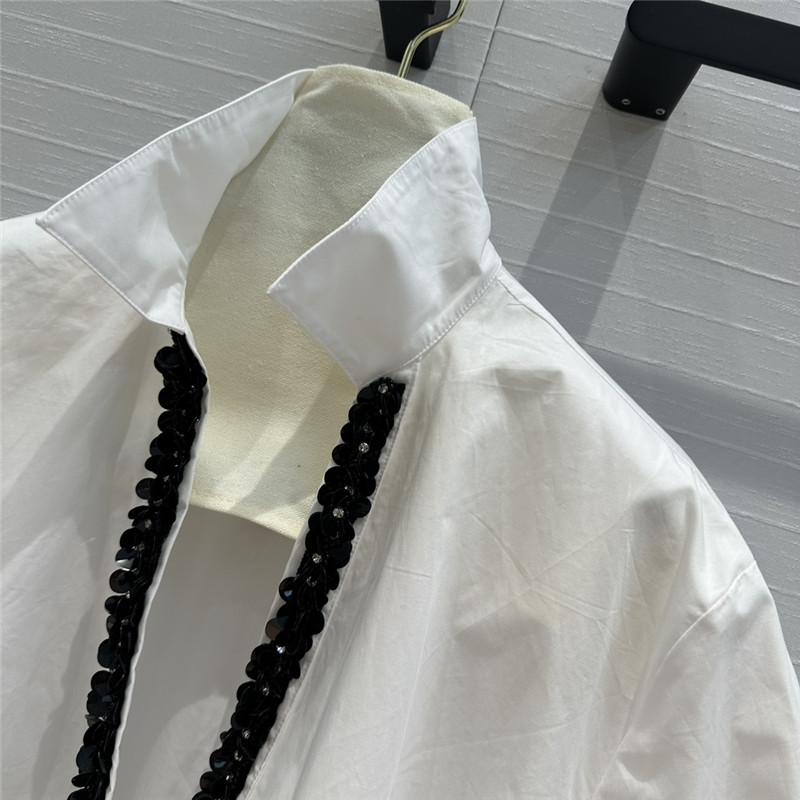 Va1e*ntin0 beaded v-neck shirt replicas clothes