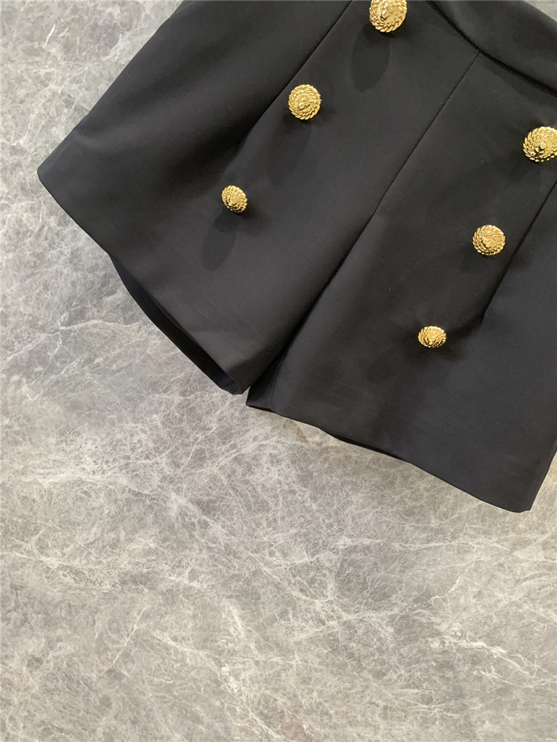 Balmain double-breasted high-waisted suit shorts replica clothes