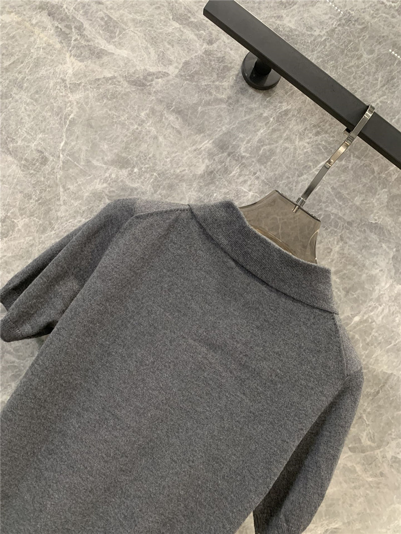 M1um1u knitted polo short-sleeved shirt replica designer clothes