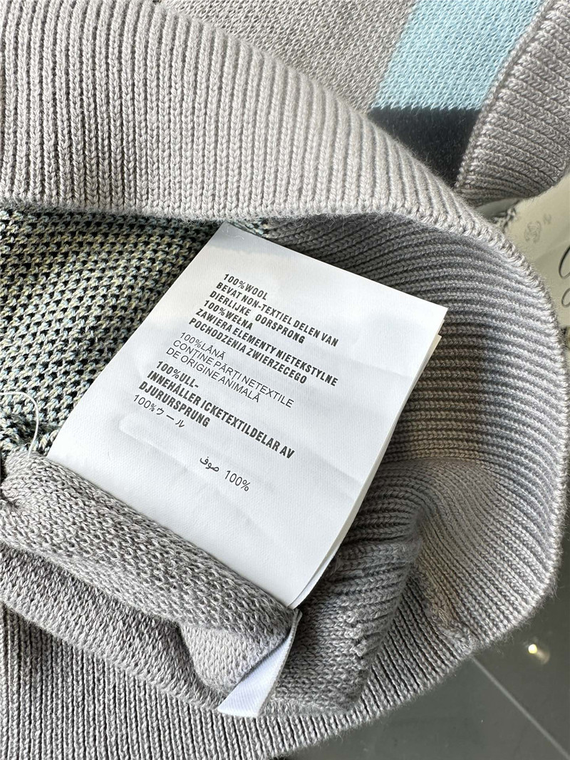 Pra*a preppy knitted vest replica clothing