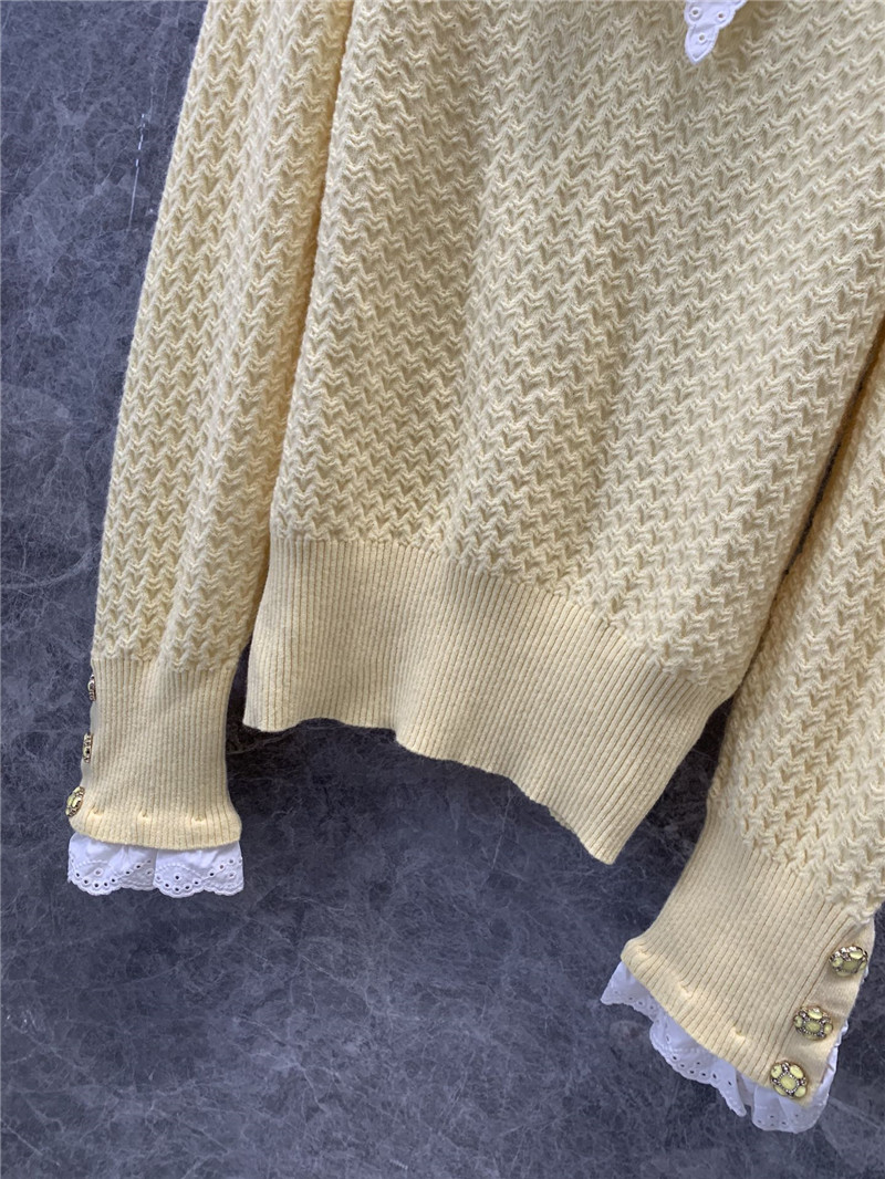 Ch**el v-neck cashmere long-sleeved sweater replicas clothes