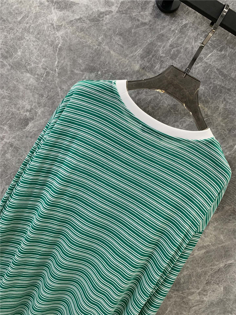 M1um1u micro logo striped round neck long sleeve replicas clothes