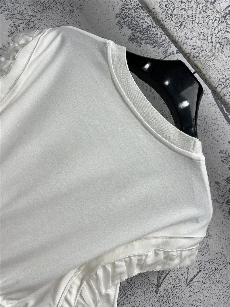 Ce1i*e lotus leaf sleeve vest dress replica designer clothes