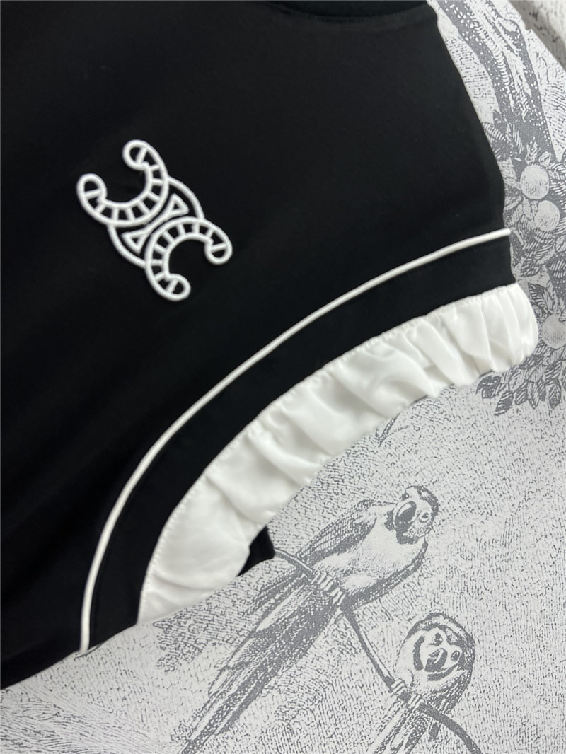 Ce1i*e lotus leaf sleeve vest dress replica designer clothes