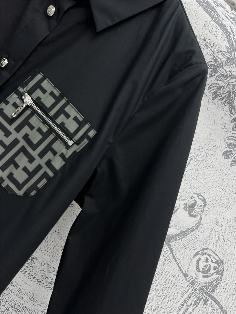 F**di double f print shirt replica designer clothes