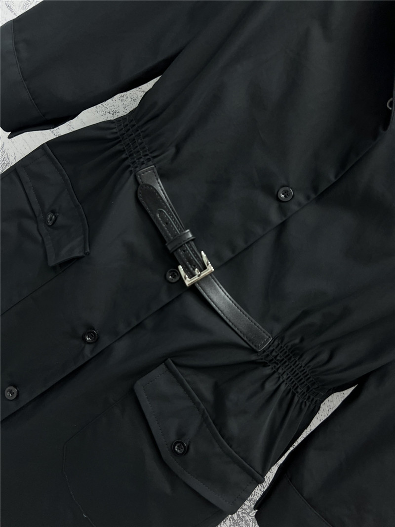 Pra*a suit collar half sleeve shirt replica clothes